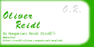 oliver reidl business card